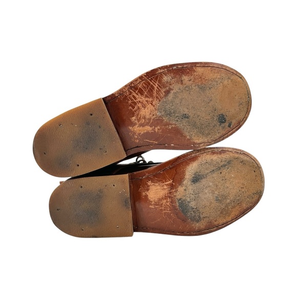 Teysha Artisanal Handwoven Brown Lace Up Full Grain Leather Boots - Picture 9 of 11